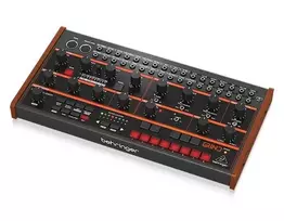 Behringer GRIND Hybrid Synthesizer Semi-Modular Desktop su analoginiais VCO, wavetable, dvigubais filtrais, sekvensoriumi ir Multi-FX