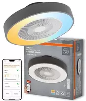 LEDVANCE SMART WIFI lubinis ventiliatorius su šviesa CYL REM 76W D550T – išmanus sprendimas jūsų namams