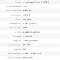 AVTEK OPS kompiuteris Intel Core i7-13650HX 16GB RAM 512GB SSD Windows 11 Pro