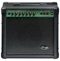 Stagg S20GA 20 vatų 2 kanalų gitaros kombas su 8 colių garsiakalbiu ir reverb efektu