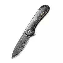CIVIVI Elementum Damascus Resin Carbon Fiber sulankstomas peilis