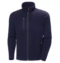 Helly Hansen Oxford Navy vyriška vilnonė striukė – 100% poliesteris, 300 g/m², pilnas užtrauktukas, L dydis
