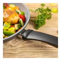 Kuhn Rikon EASY CERAMIC keptuvių rinkinys 24 + 28 cm, keraminė nelipni danga, tinka indukcijai, juodos spalvos