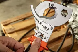 NEO TOOLS 01-401 Vario ir aliuminio kabelių žirklės 400mm² | Reketinis mechanizmas | 52 mm maks. skersmuo