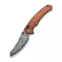 CIVIVI Sixgill Damasteel peilis su anglies pluošto rankena, 88 mm ašmenimis, Liner Lock, fliperio atidarymu, keraminiais guoliais, reversiniu gilaus nešiojimo segtuku, C24050-DS1