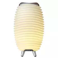 KOODUU SYNERGY 35 LED lempa su Bluetooth garsiakalbiu ir gėrimų aušintuvu - 41 x 24 cm, balta