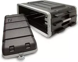 Stagg ABS 4U Rack Case - 19 colių ABS rackmount lagaminas su priekiniu ir galiniu dangčiais