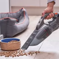 BLACK+DECKER BCHV001C1 Powerconnect 12V automobilio rankinis dulkių siurblys, 0,56 l, be maišelio, juoda/pilka/oranžinė