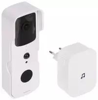 Belaidis vaizdo skambutis su kamera ATLO V2 – 1080p Full HD, 166° platus kampas, IP65, dvigubas maitinimas, Tuya Smart