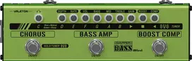 Valeton Dapper Bass Mini Multi-Efektų Pedalas Bosinei Gitarai su Kompresoriumi, Boost, Octave, Fuzz, Chorus, Derintuvu ir DI Išėjimu