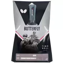 Butterfly Timo Boll Titanium stalo teniso raketė su Wakaba guma, platėjančia rankena, ITTF patvirtinta, puolamojo stiliaus