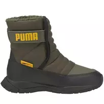 PUMA Nieve WTR AC PS vaikiški žieminiai batai juodi balti