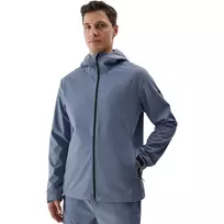 Vyriška Softshell Striukė 4F M283 Denim – Vandeniui Atspari, Nuo Vėjo Sauganti, Su Gaubtu, Dydis L