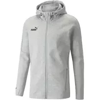 PUMA teamFINAL Casuals Vyriška gobtuvo striukė su užtrauktuku, Medium Grey Heather