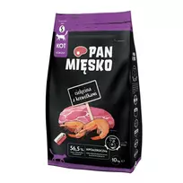 PAN MIĘSKO Ėdaras maistas suaugusioms katėms su veršiena ir krevetėmis, be grūdų, 10 kg