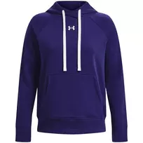 Moterų Under Armour Rival Fleece HB gobtuvas Midnight Navy/White