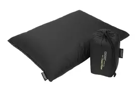 COCOON Down Pillow DP3 – Premium žąsų pūkų kelioninė pagalvė, pilka, 700+ Fill Power, itin lengva ir kompaktiška