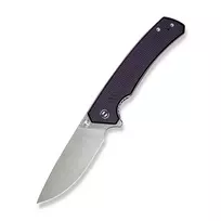 CIVIVI Merit sulankstomas peilis 14C28N satin drop point violetinė Micarta liner lock