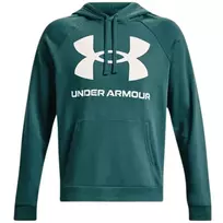 Under Armour vyriškas Rival Fleece Big Logo gobtuvas Martian Green