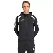 adidas Tiro 26 League pilno užtrauktuko megztinis su gobtuvu vyrams, juodos spalvos, S dydis