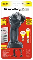 Ledlenser SW3R COB LED žibintuvėlis su magnetiniu pagrindu, 320 lm, įkraunamas per USB-C, IP54, 180° pasukama galvute, kišenine segtuku, juodas