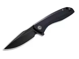 Civivi C801H Baklash sulankstomas peilis 9Cr18MoV G10 visiškai juodas