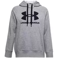 Moterų Under Armour Rival Fleece Logo gobtuvas Mod Gray