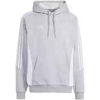 adidas Tiro 24 Sportinis gobtuvas su gobtuvu, vidutinė pilka heather spalva, IR7545, vyriškas futbolo treniruočių megztinis