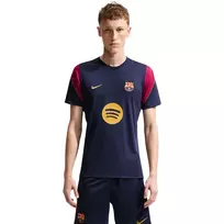 Nike FC Barcelona Strike Vyrų Futbolo Treniruočių Marškinėliai Tamsiai Mėlyni XL