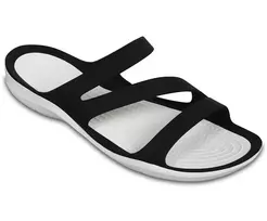 Crocs Swiftwater sandalai moteriški juodi balti 36-37