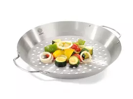 GEFU 89156 Nerūdijančio plieno vištienos kepimo stovas su aromato indu, 18 cm pagrindas, sidabrinis