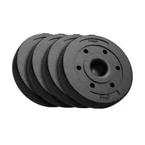 REBEL ACTIVE Bituminis svarmenų rinkinys 4x5kg, 51mm anga - olimpinėms štangoms