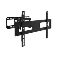 CABLETECH Universal Full-Motion TV Laikiklis 37 inch-80 inch ekranams, 50 kg, VESA iki 600x400, ±60° pasukimas, +5°/-15° pakreipimas, 62-466 mm atstumas nuo sienos, juodas