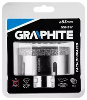 Graphite 55H317 19 dalių HSS-G metalo grąžtų rinkinys, 1-10 mm, 0,5 mm žingsniais, DIN 338, 118° kampas, dėkle