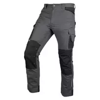 NEO TOOLS Mix&Match darbo kelnės, drobė, CORDURA® sustiprintos, pilkai juodos, XS dydis