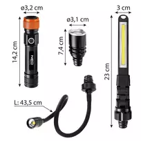NEO Tools 99-107 20W LED nešiojamas lauko darbinis žibintas su power bank, 1600 lm, IP54, 4400 mAh