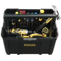 STANLEY FMST1-75794 TSTAK giliųjų daiktų dėžė įrankiams su padėklu, 23 l, juoda/geltona