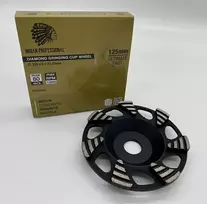 IP7784 125 mm deimantinis betono šlifavimo diskas, Ultimate Fast Professional, dviguba eilė, 22,23 mm anga, sausas šlifavimas
