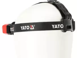 Yato YT-08594 COB LED darbinis žibintas su magnetiniu pagrindu ir pasukamu kabliu, 200 lm, 3x AA, juodas/raudonas