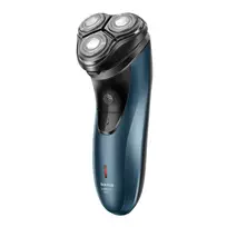 Taurus 3 Side Shave IPX7 rotacinis skustuvas su trimeriu, juodas/mėlynas