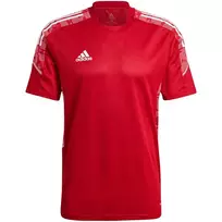 adidas Condivo 21 treniruočių marškinėliai Primeblue raudoni GH7166, dydis S