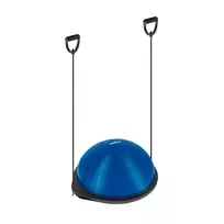 REBEL ACTIVE pusiausvyros treniruoklis „Half-Ball“ 46 cm su pompa – mėlyna/juoda