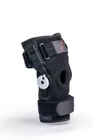 REH Stabilmax O-1241/XXL Atviras Trumpas Kelių Įtvaras su Lanksčiais Stabilizatoriais, Perforuotas Neoprenas, Juoda, Dydis XXL