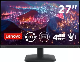 Lenovo L27-4E 27 inch Full HD IPS Monitorius su AMD FreeSync, 75Hz, NearEdgeless, TÜV Eye Comfort, HDMI ir DisplayPort