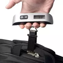 ELDOM WB10 Skaitmeninės lagaminų svarstyklės 50 kg su apšviestu LCD ekranu