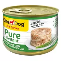 GimCat Pure Delight vištiena su ėriena papildomas šlapias kačių maistas, 150 g pakelis