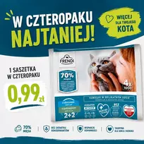 FRENDI Menkė ir Upėtakis padaže šlapias kačių maistas, 4 x 100 g paketėliai