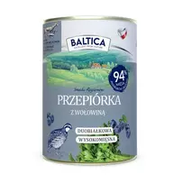 BALTICA Smaki Regionów Putpelių ir Jautienos šlapias šunų maistas 400g