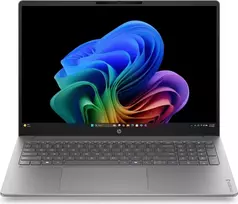 HP OmniBook 3 NGAI 16-bz0142nzx nešiojamas kompiuteris 16 colių WUXGA Qualcomm Snapdragon X Elite 16GB RAM 512GB SSD Windows 11 Home sidabrinis