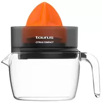 Taurus CITRUS COMPACT elektrinė citrusų sulčiaspaudė 30 W juoda, oranžinė, permatoma